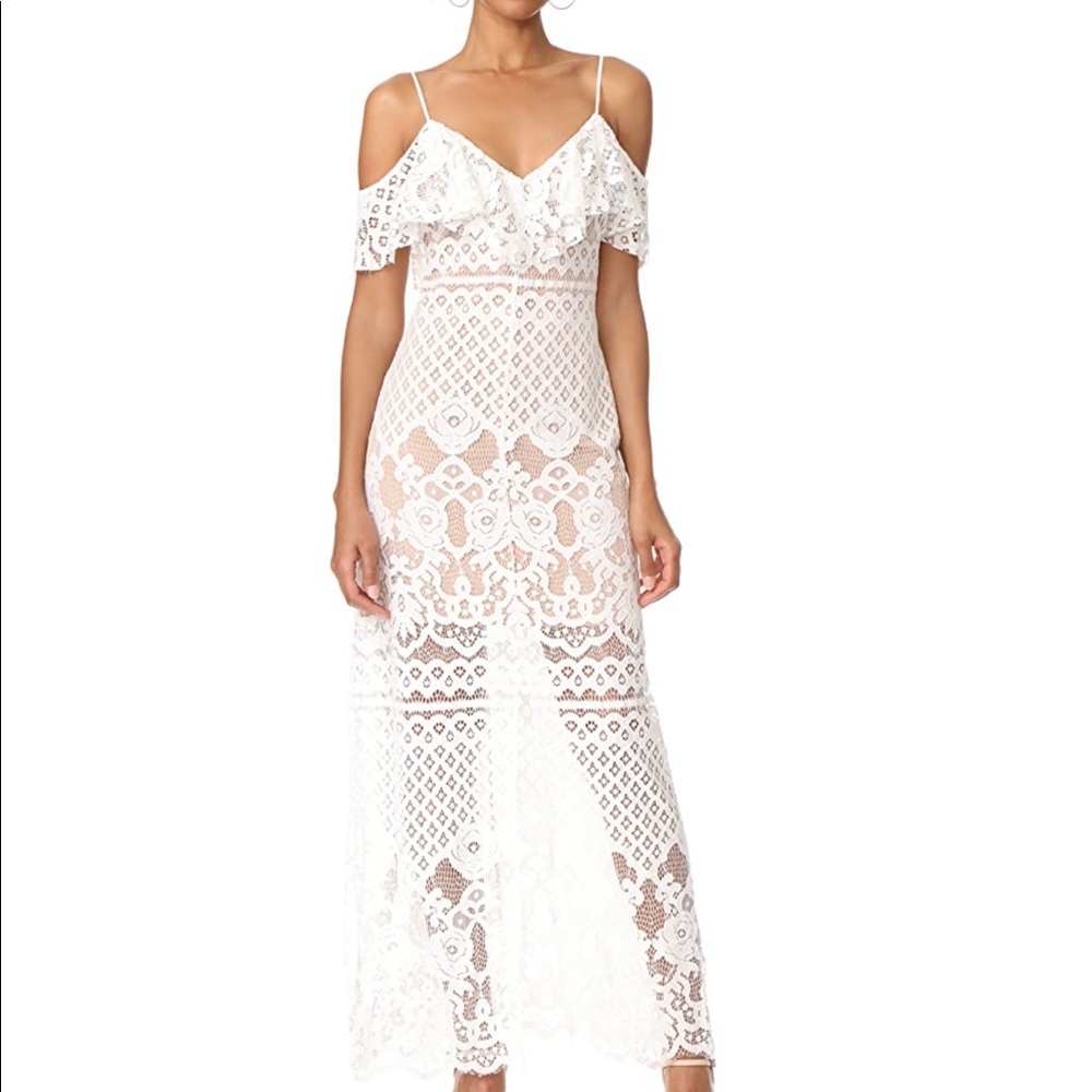 Wayf luxia off shoulder dress